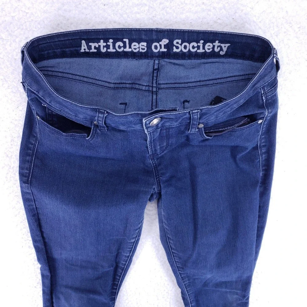 Articles of Society Blue Jeans Womens Size 26 Soft Denim Casual Distressed Pants